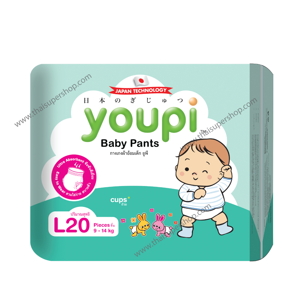 ผ้าอ้อมเด็กยูพี ไซซ์ L จำนวน 20 ชิ้น /ห่อ ผ้าอ้อมเด็กยูพี ไซซ์ L จำนวน 20 ชิ้น /ห่อ