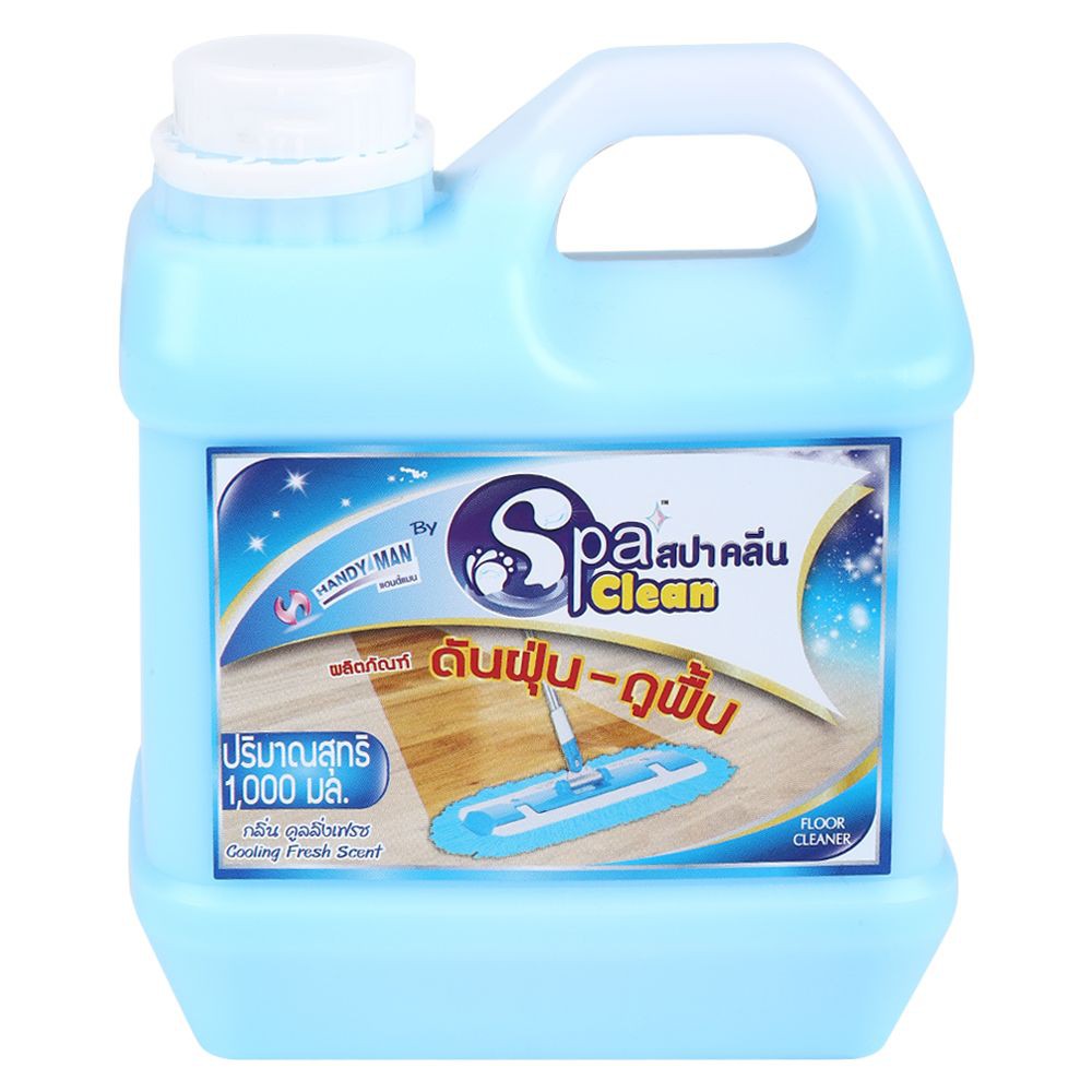 Spa Clean (สปาคลีน) : ผลิตภัณฑ์ดันฝุ่น-ถูพื้น กลิ่นคูลลิ่งเฟรช ปริมาณสุทธิ 1,000 มล. 